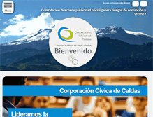 Tablet Screenshot of corporacioncivicadecaldas.com